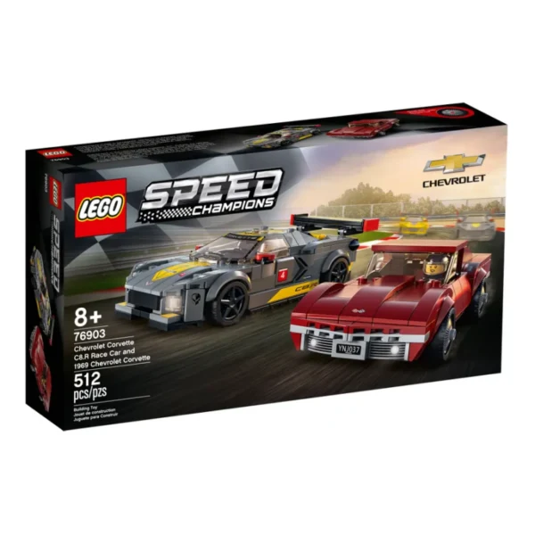 LEGO Chevrolet Corvette C8.R Race Car and 1969 Chevrolet Corvette Lodër | Building Toy 2
